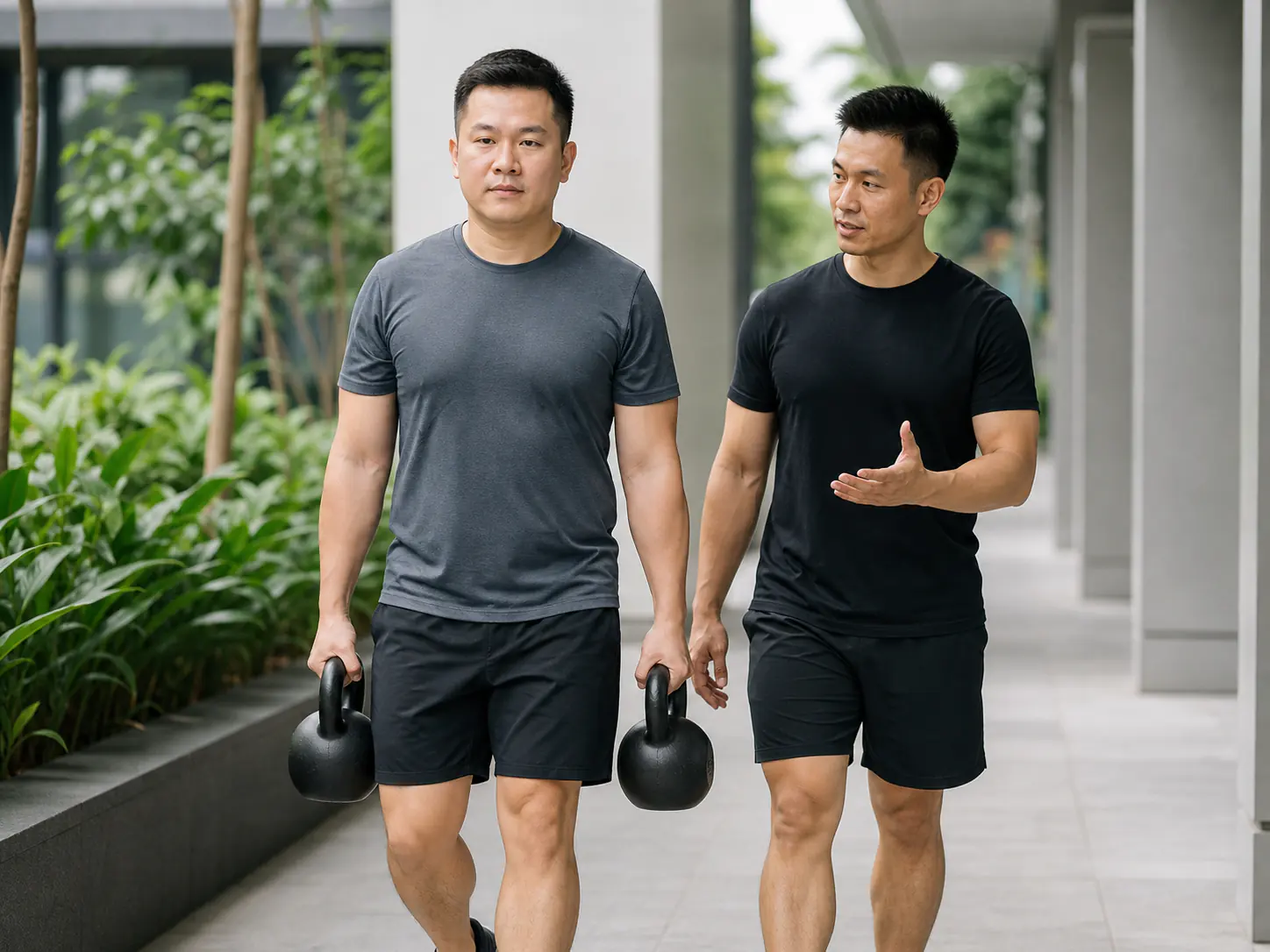 Sustainable strength training with a coached farmer carry